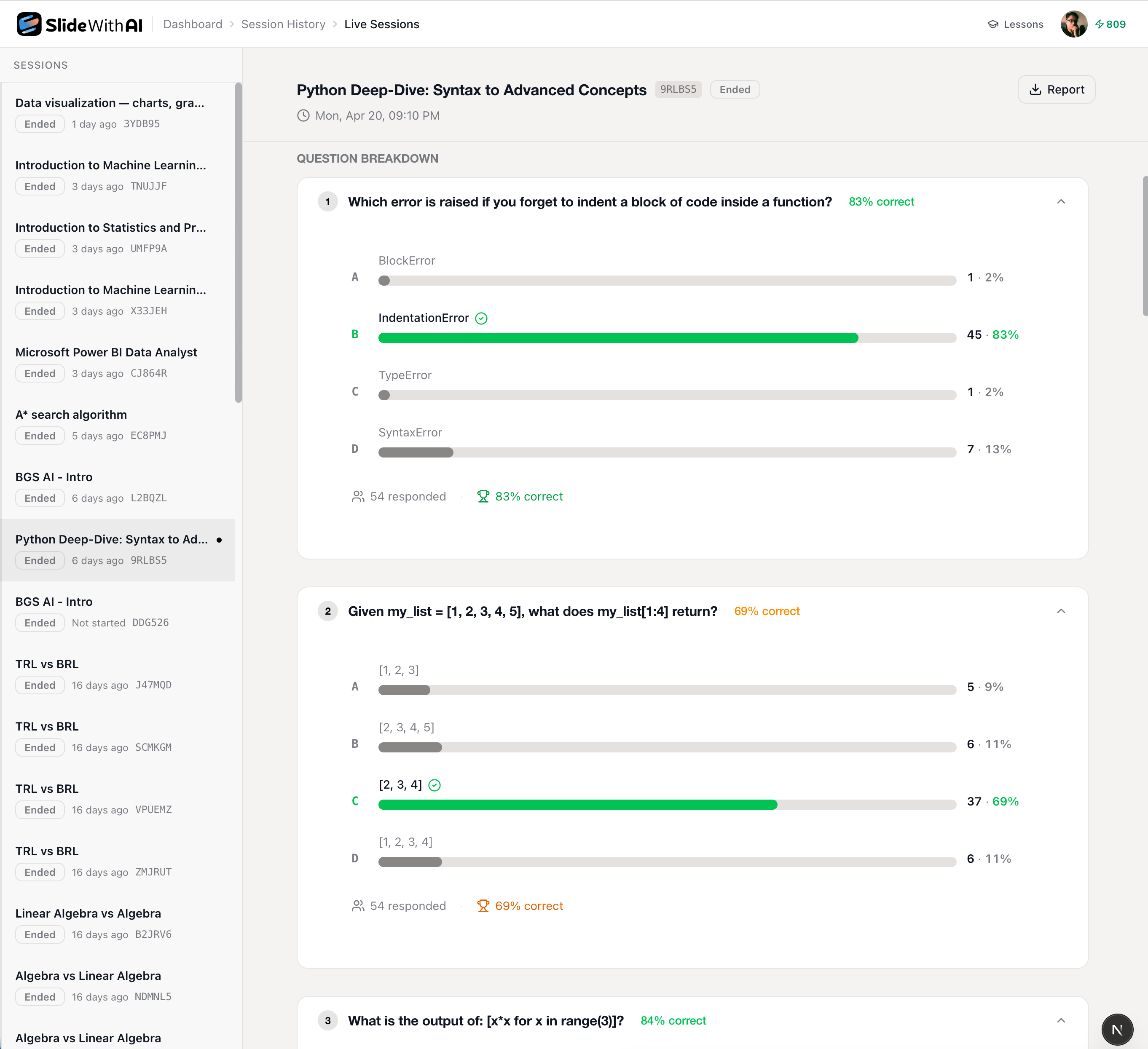 SlideWithAI deck preview interface